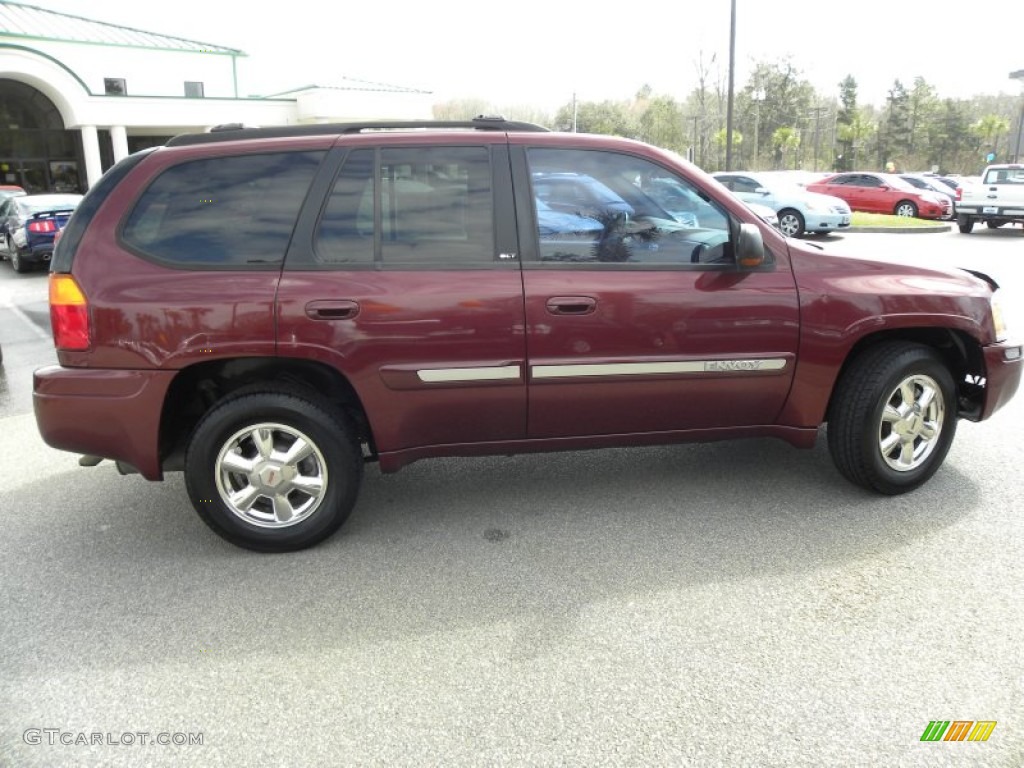 2002 Envoy SLT - Fire Red / Medium Pewter photo #13