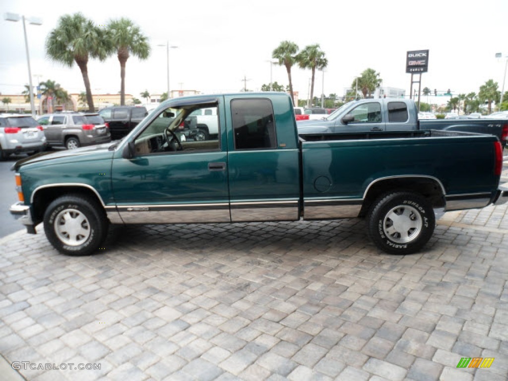 1997 C/K C1500 Silverado Extended Cab - Emerald Green Metallic / Neutral Shale photo #10