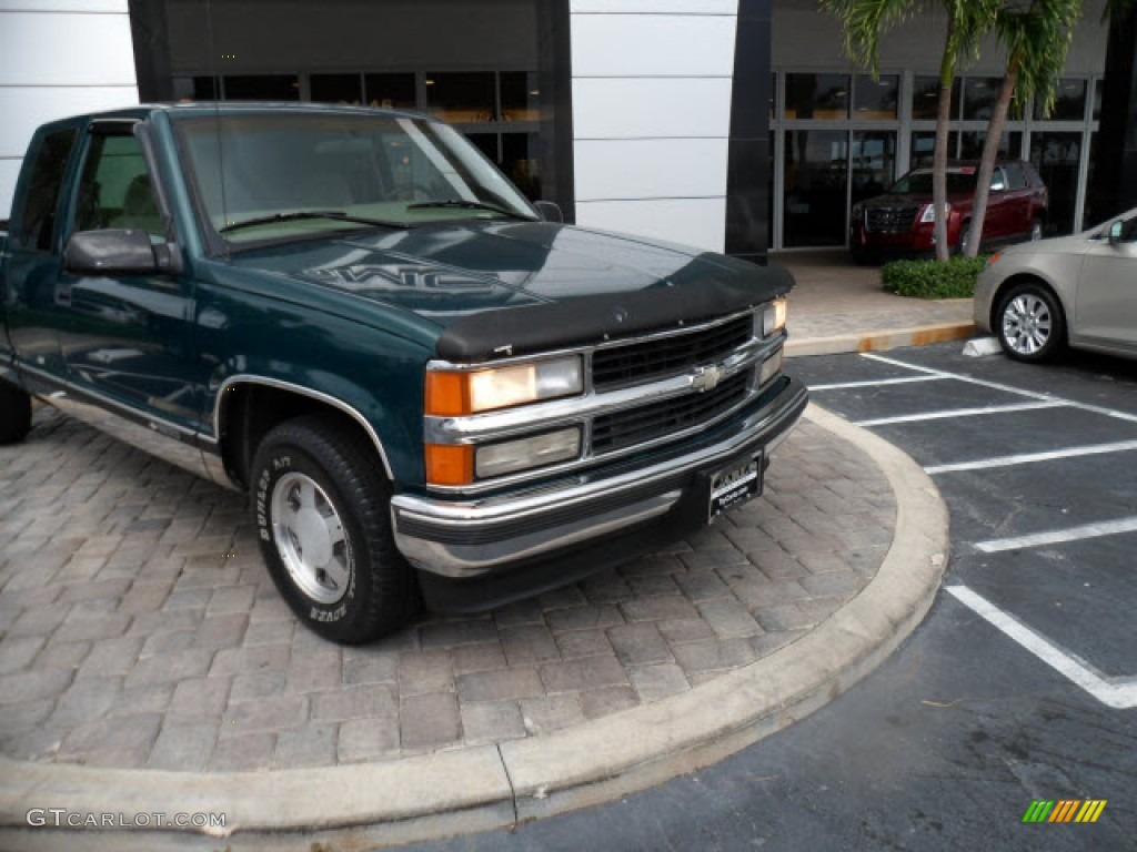 1997 C/K C1500 Silverado Extended Cab - Emerald Green Metallic / Neutral Shale photo #24