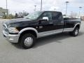 2012 Black Dodge Ram 3500 HD Laramie Crew Cab 4x4 Dually  photo #1