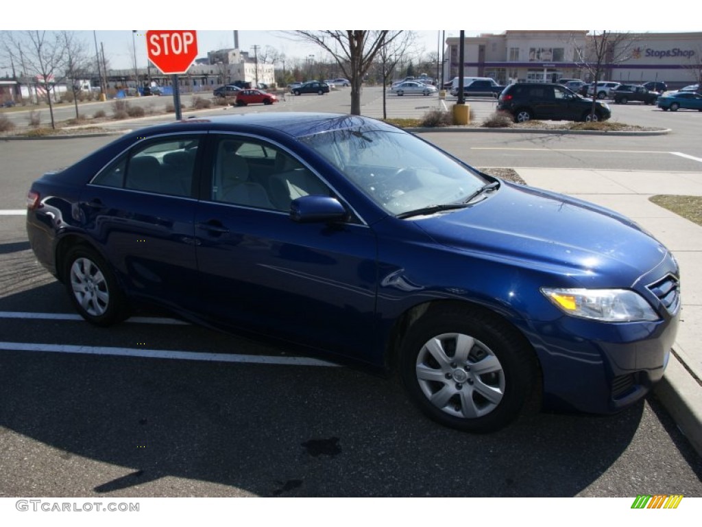 2010 Camry LE - Blue Ribbon Metallic / Ash Gray photo #3