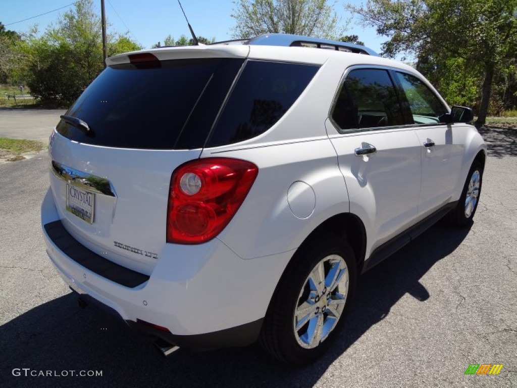 2010 Equinox LTZ - Summit White / Jet Black/Brownstone photo #9