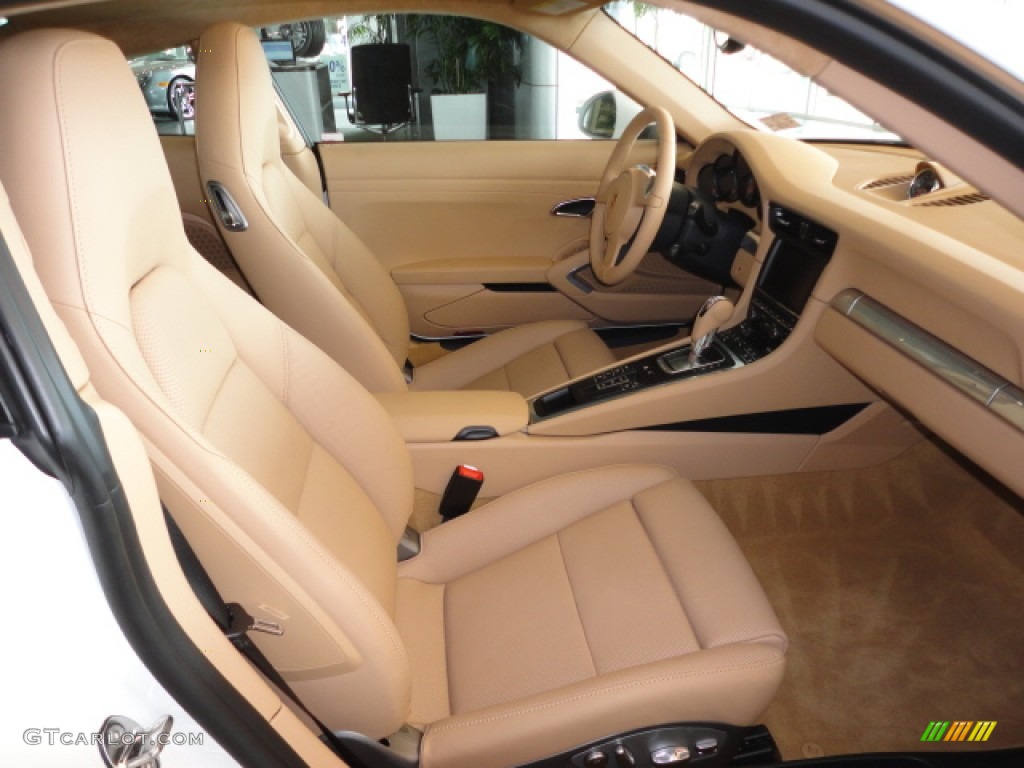 Luxor Beige Interior 2012 Porsche New 911 Carrera S Coupe Photo #62021724