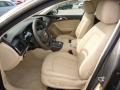 2012 Audi A6 Velvet Beige Interior Front Seat Photo