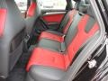 Black/Magma Red Rear Seat Photo for 2012 Audi S4 #62022363