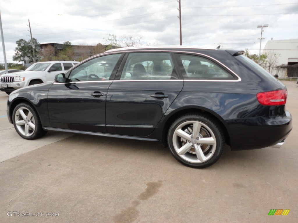 2012 A4 2.0T quattro Avant - Moonlight Blue Metallic / Black photo #3