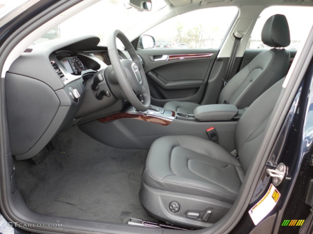 Black Interior 2012 Audi A4 2.0T quattro Avant Photo #62022444