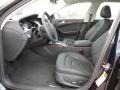 2012 Audi A4 Black Interior Front Seat Photo
