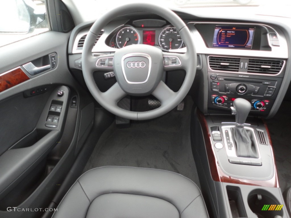 2012 Audi A4 2.0T quattro Avant Black Dashboard Photo #62022459