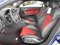 2012 Audi TT Black/Magma Red Interior Front Seat Photo