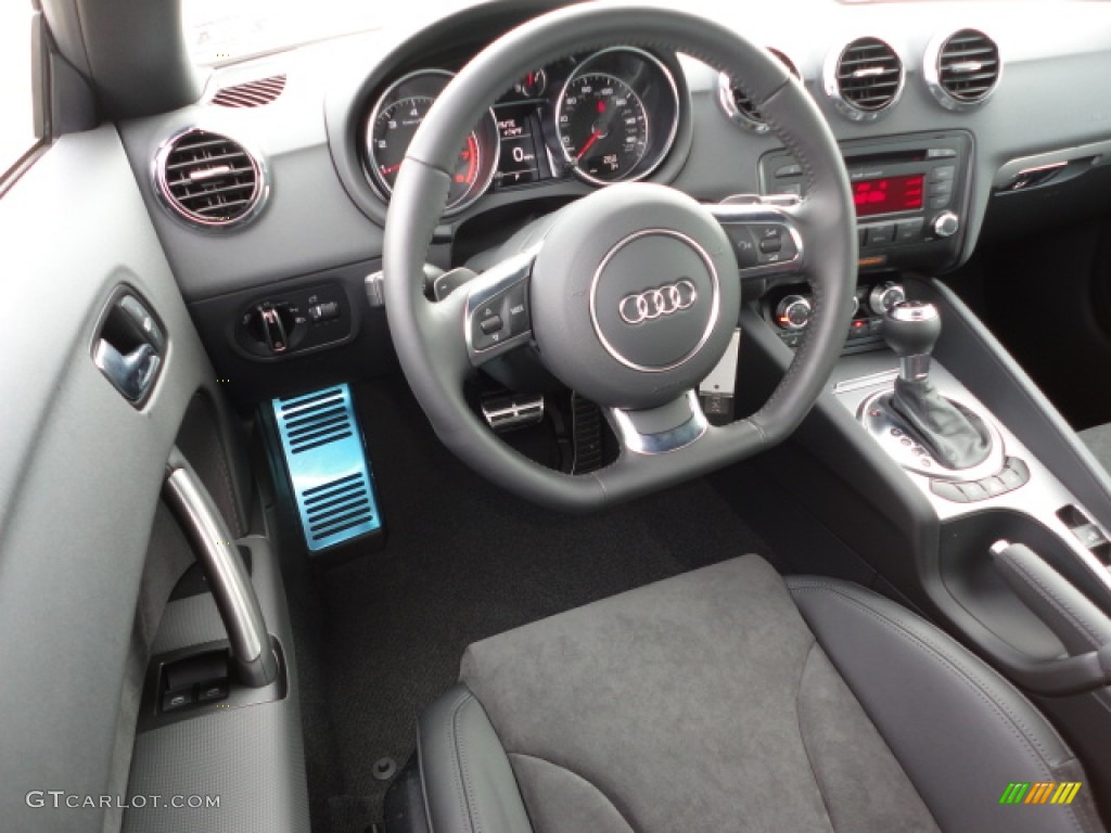 2012 Audi TT 2.0T quattro Roadster Black Steering Wheel Photo #62022735