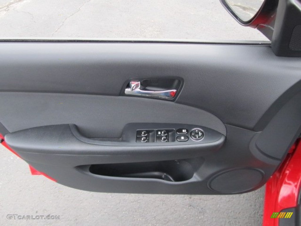 2009 Elantra Touring - Chilipepper Red / Black photo #12