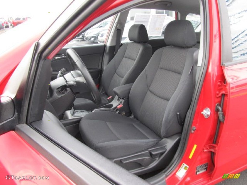 2009 Elantra Touring - Chilipepper Red / Black photo #14