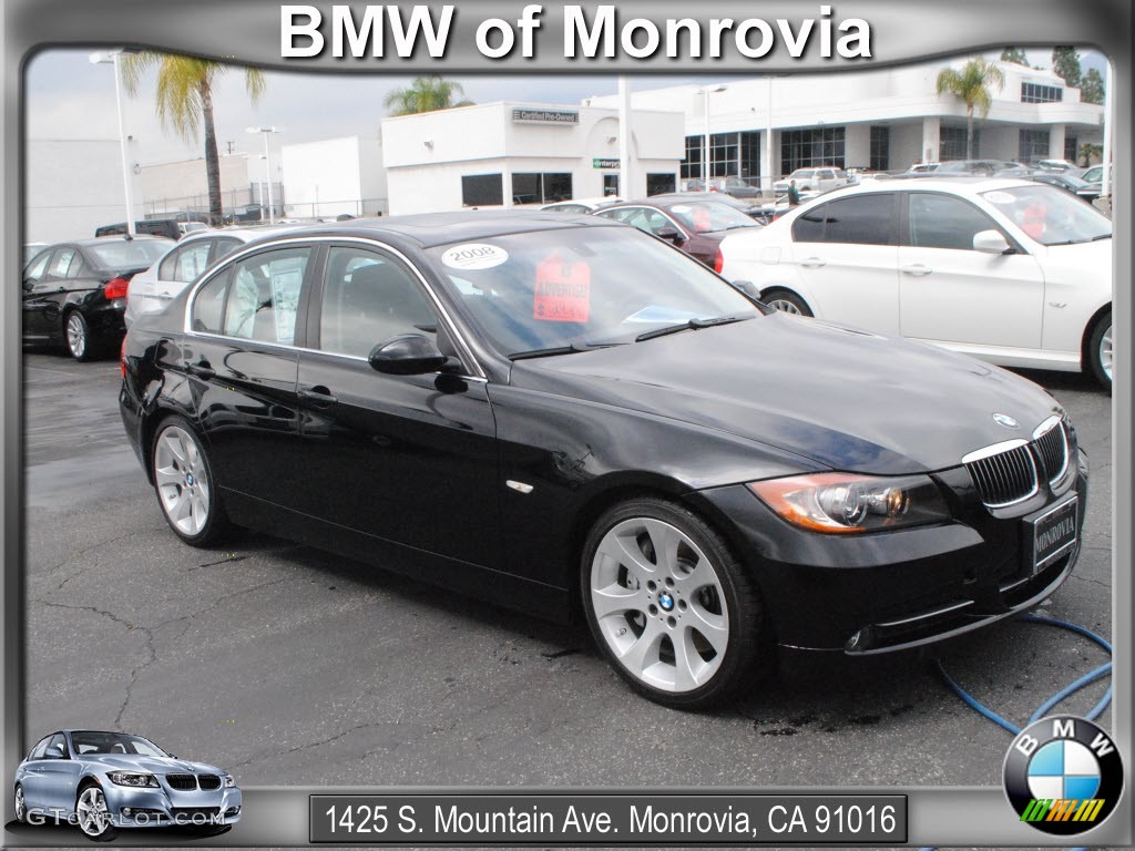 2008 3 Series 335i Sedan - Jet Black / Black photo #1