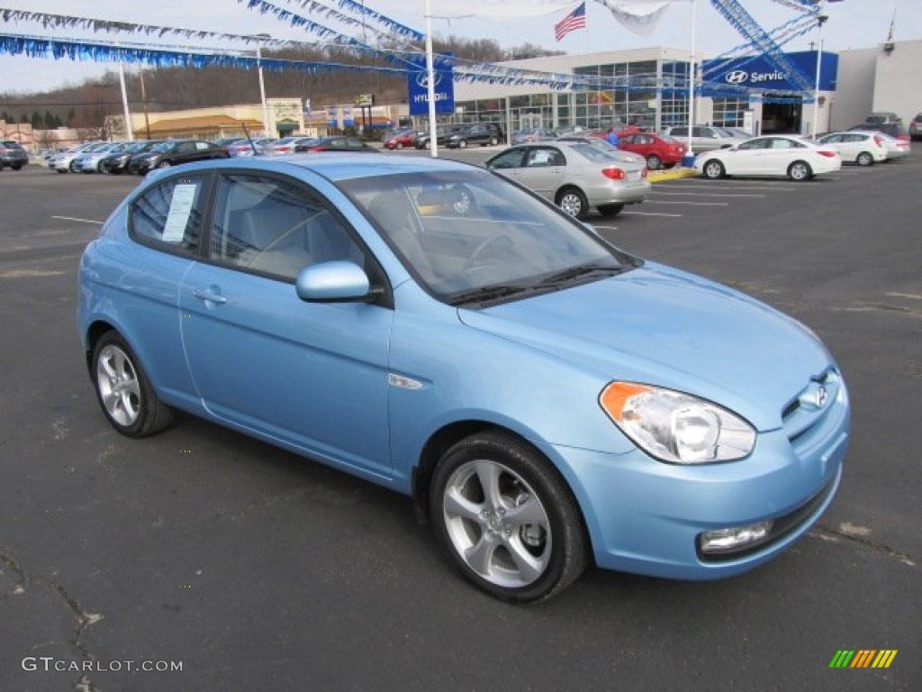 2011 Accent SE 3 Door - Clear Water Blue / Gray photo #1