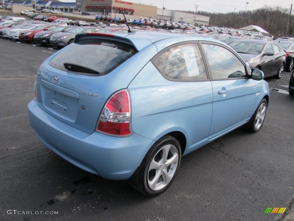2011 Accent SE 3 Door - Clear Water Blue / Gray photo #10