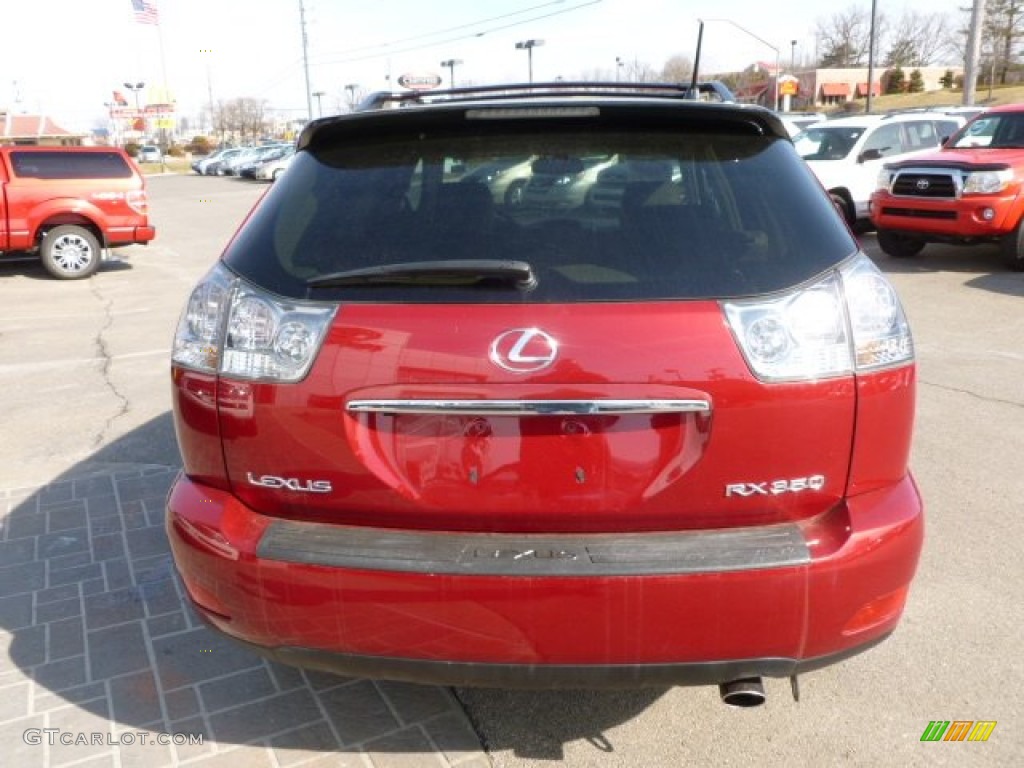 2009 RX 350 AWD - Matador Red Mica / Parchment photo #6