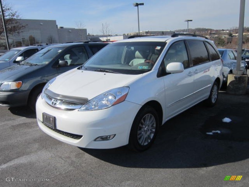 2007 Sienna XLE Limited AWD - Natural White / Stone photo #3