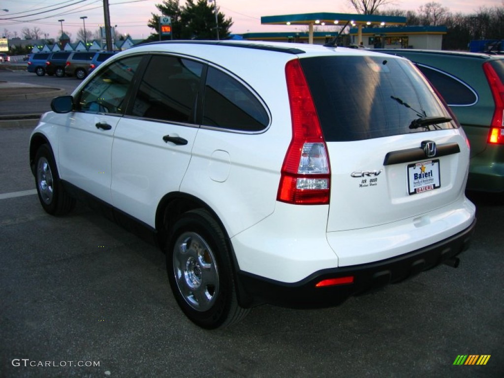 2009 CR-V LX - Taffeta White / Gray photo #3