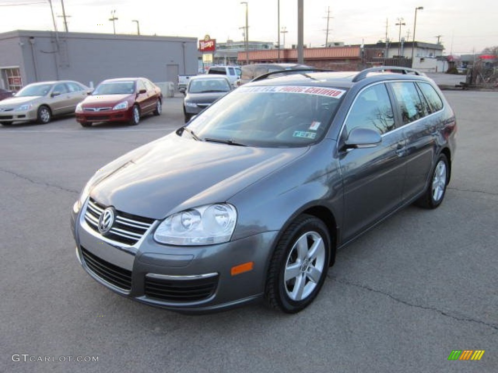 2009 Jetta SE SportWagen - Platinum Gray Metallic / Anthracite photo #3