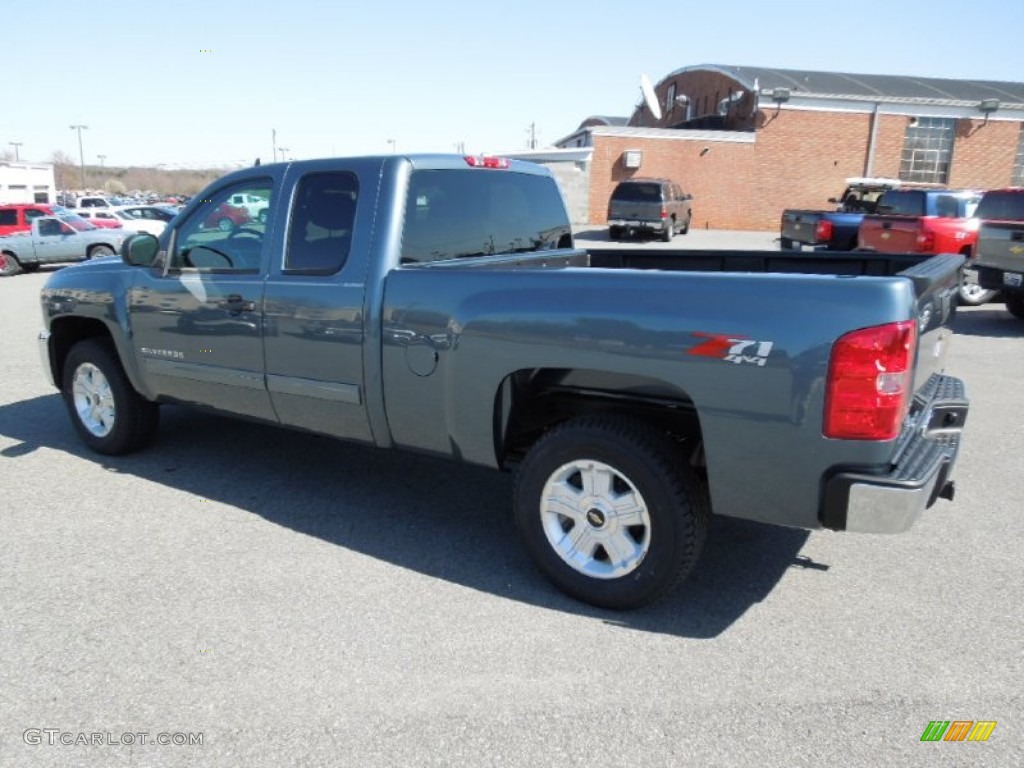 2012 Silverado 1500 LT Extended Cab 4x4 - Blue Granite Metallic / Ebony photo #3