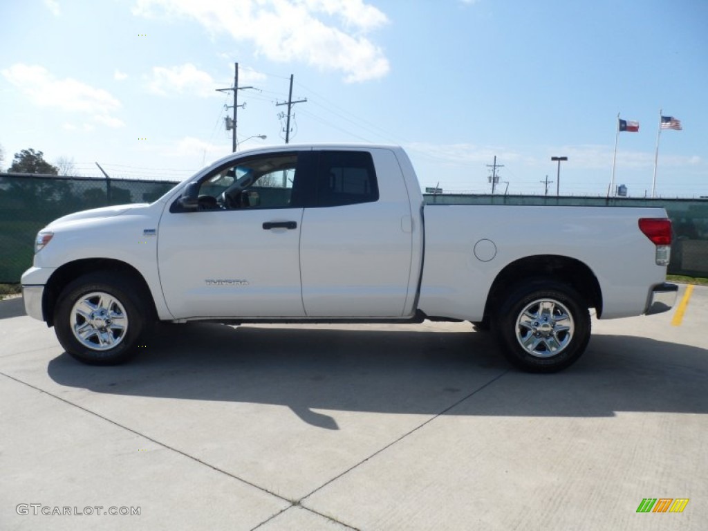 2010 Tundra Double Cab - Super White / Graphite Gray photo #6