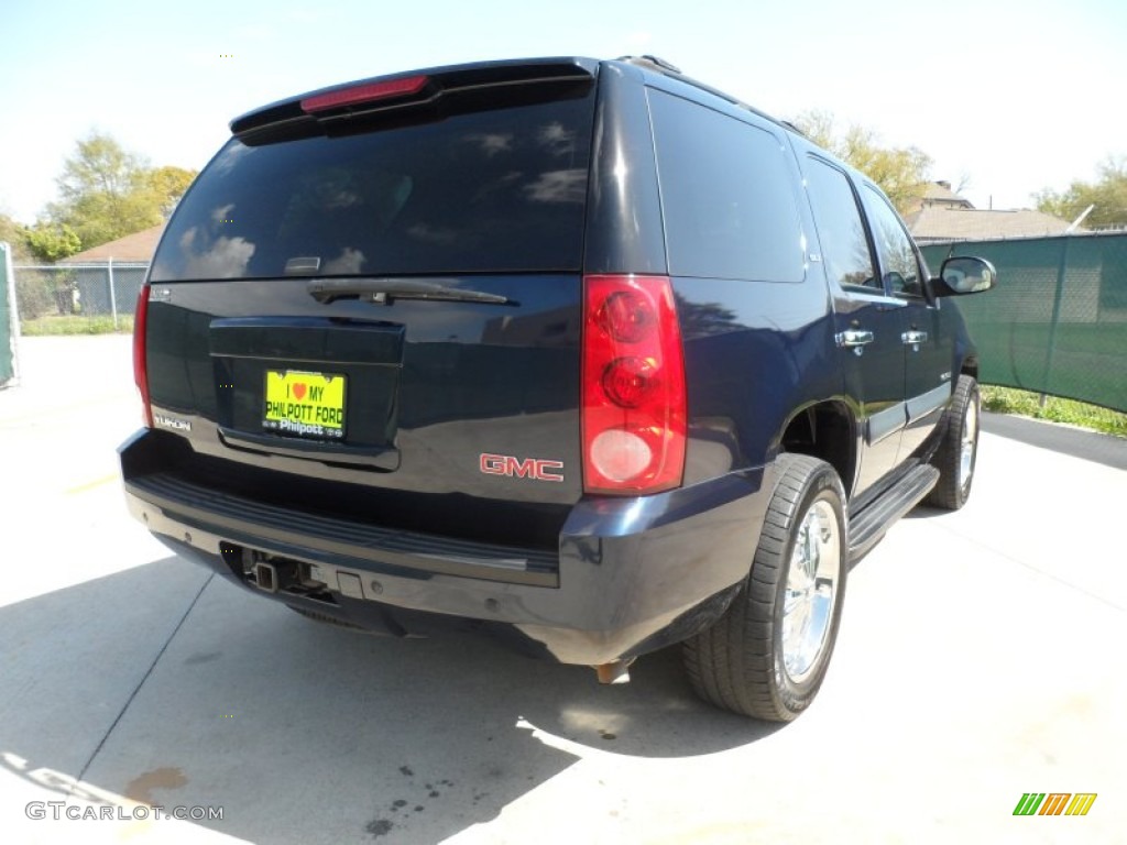 2007 Yukon SLT - Deep Blue Metallic / Light Tan photo #3