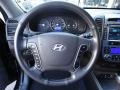 Cocoa Black 2010 Hyundai Santa Fe Limited 4WD Steering Wheel