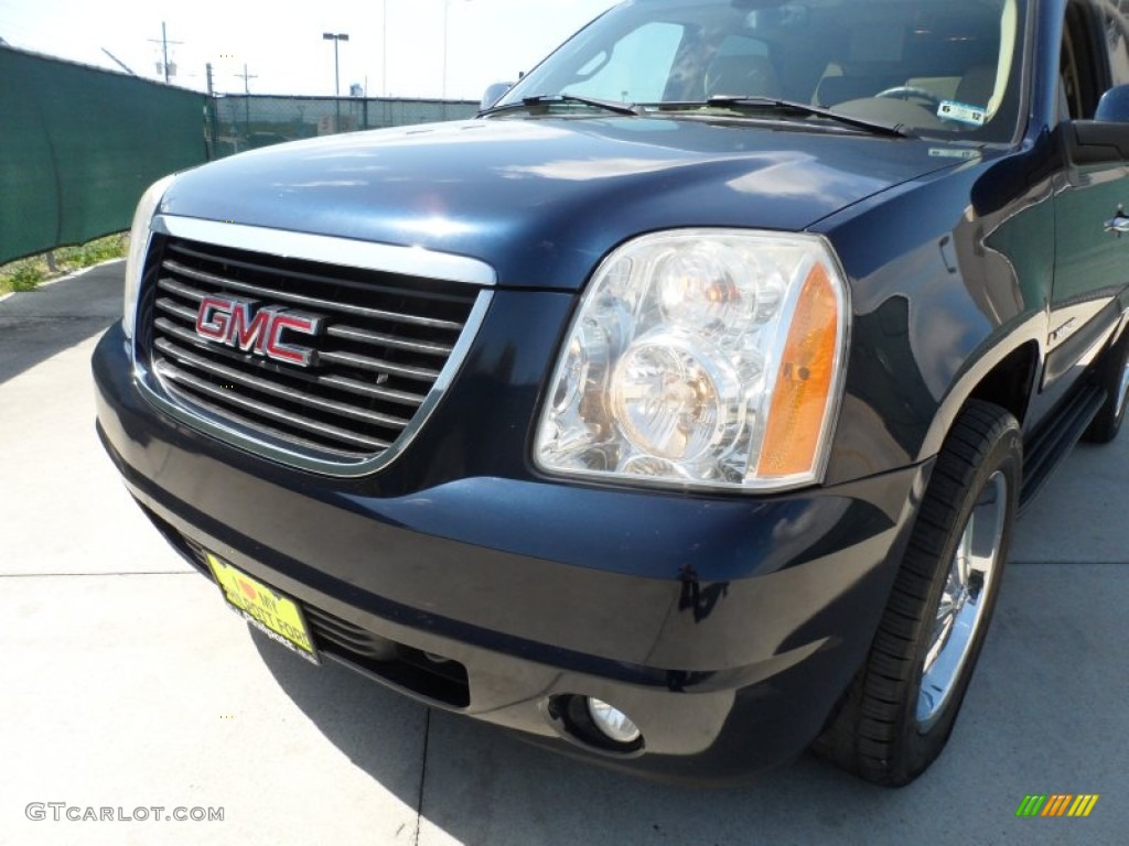 2007 Yukon SLT - Deep Blue Metallic / Light Tan photo #11