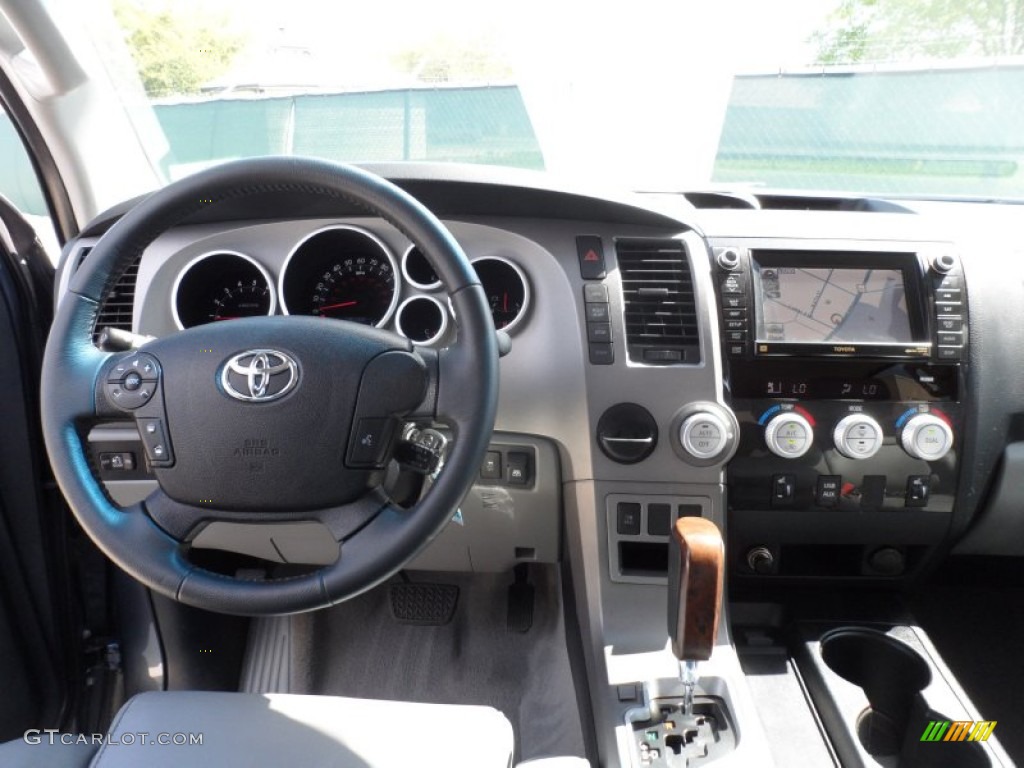 2010 Tundra Limited CrewMax - Slate Gray Metallic / Graphite Gray photo #37