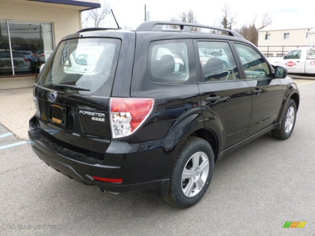 2012 Forester 2.5 X - Obsidian Black Pearl / Black photo #6