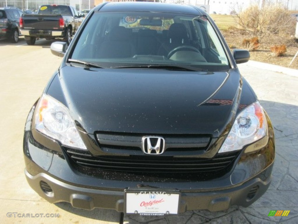 2009 CR-V LX 4WD - Crystal Black Pearl / Black photo #2