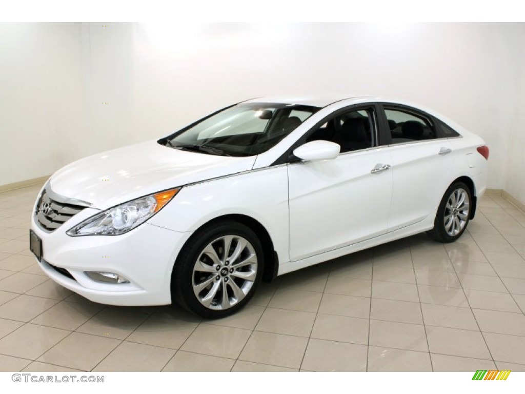 Shimmering White 2011 Hyundai Sonata SE Exterior Photo #62032065