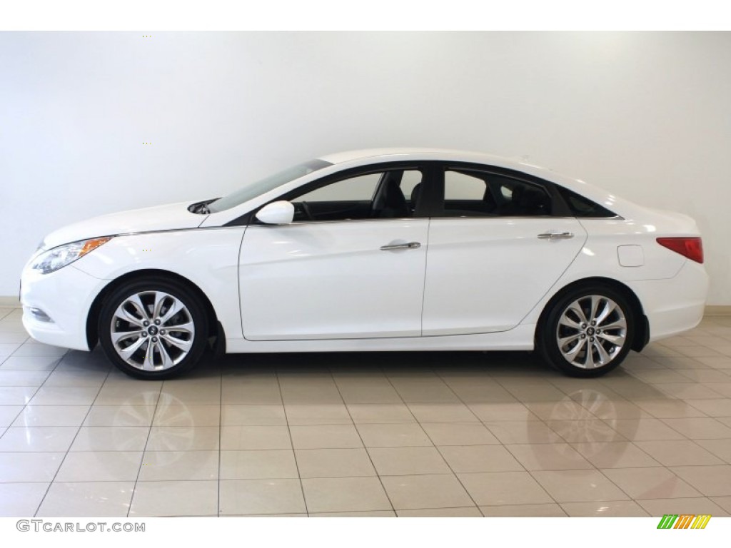 2011 Sonata SE - Shimmering White / Black photo #4