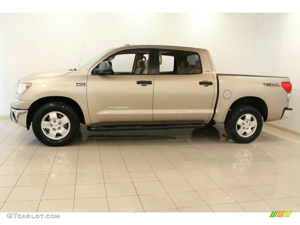 2007 Tundra SR5 CrewMax - Desert Sand Mica / Beige photo #4