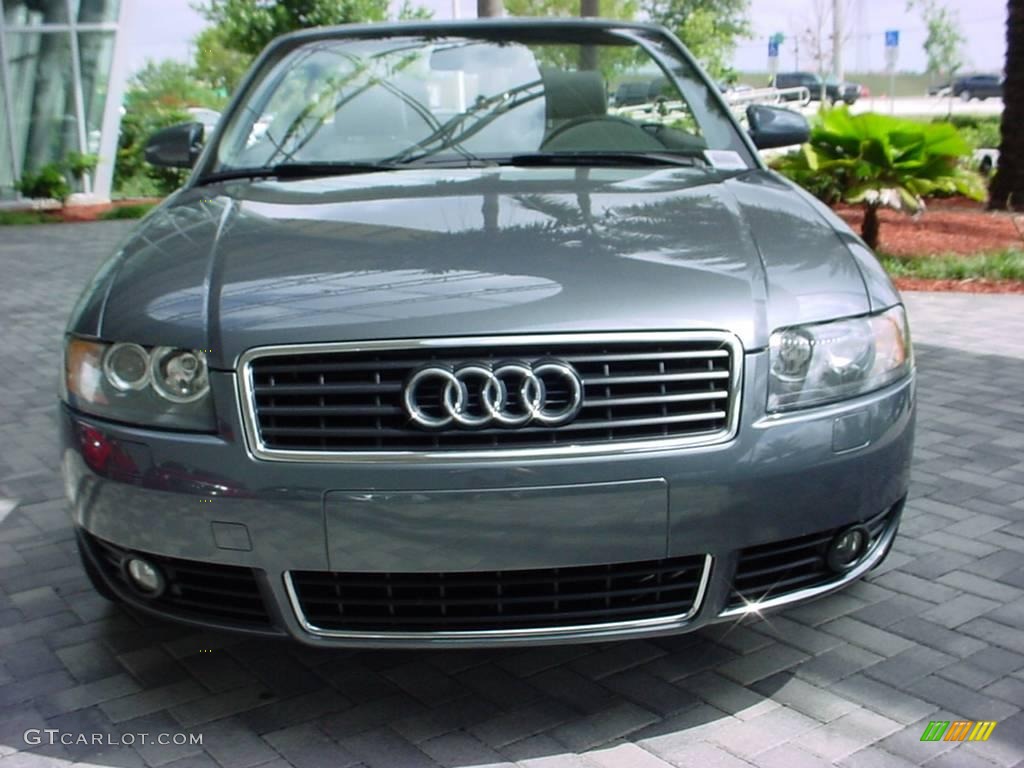 2006 A4 1.8T Cabriolet - Dolphin Gray Metallic / Platinum photo #8