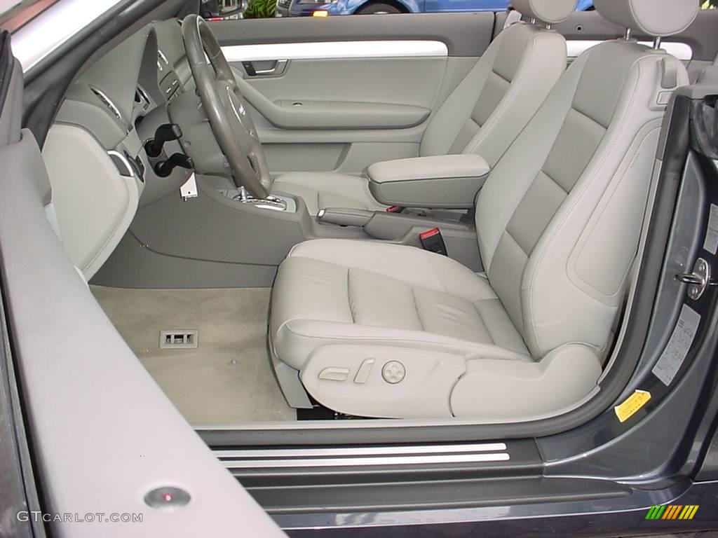 2006 A4 1.8T Cabriolet - Dolphin Gray Metallic / Platinum photo #10