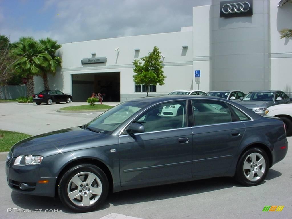 2006 A4 2.0T Sedan - Dolphin Gray Metallic / Platinum photo #2