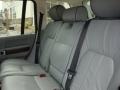 2009 Land Rover Range Rover Storm Grey/Jet Black Interior Rear Seat Photo