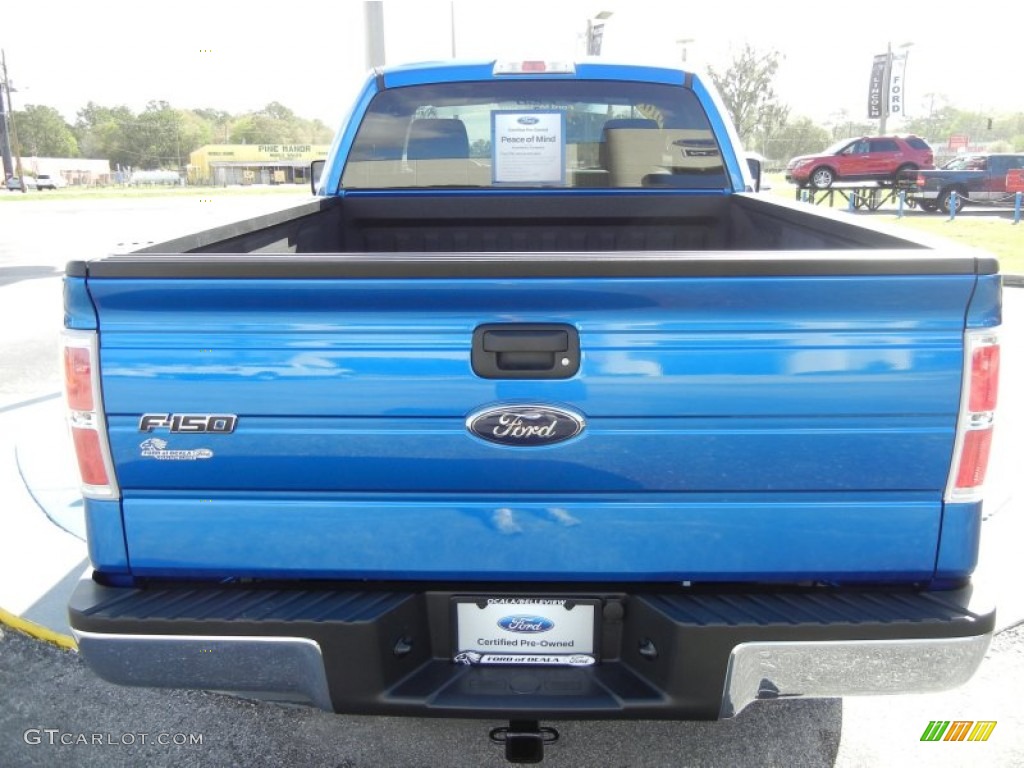 2010 F150 XL Regular Cab - Blue Flame Metallic / Medium Stone photo #4