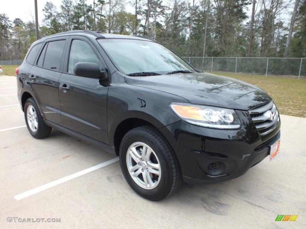 2012 Santa Fe GLS - Twilight Black / Beige photo #1