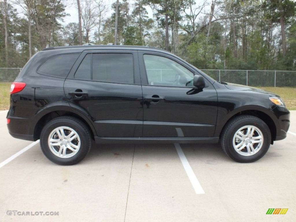 2012 Santa Fe GLS - Twilight Black / Beige photo #2