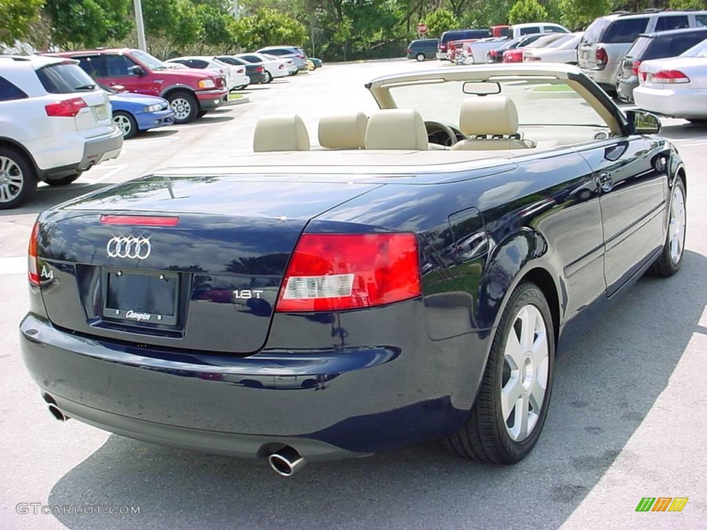 2006 A4 1.8T Cabriolet - Moro Blue Pearl Effect / Beige photo #5
