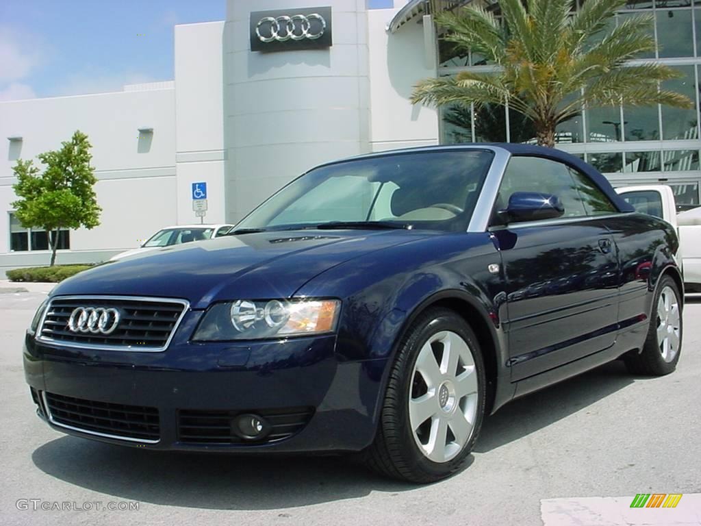 2006 A4 1.8T Cabriolet - Moro Blue Pearl Effect / Beige photo #6