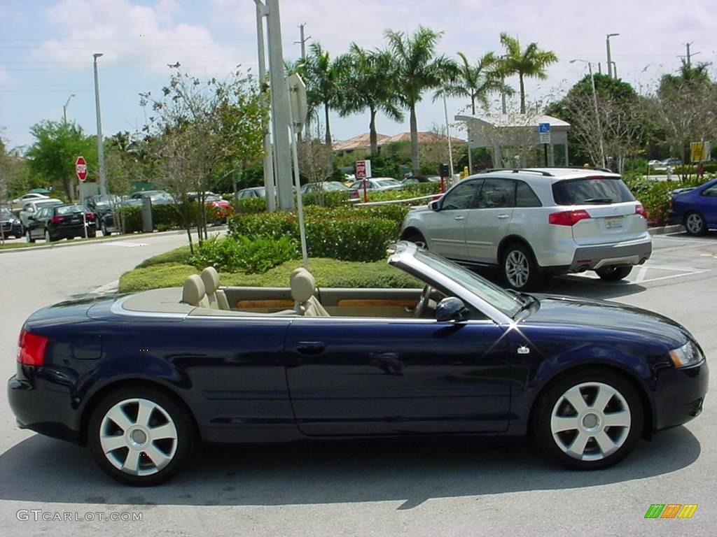 2006 A4 1.8T Cabriolet - Moro Blue Pearl Effect / Beige photo #11