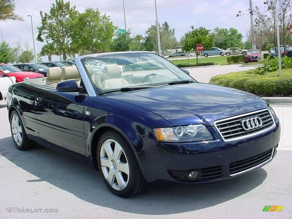 2006 A4 1.8T Cabriolet - Moro Blue Pearl Effect / Beige photo #12