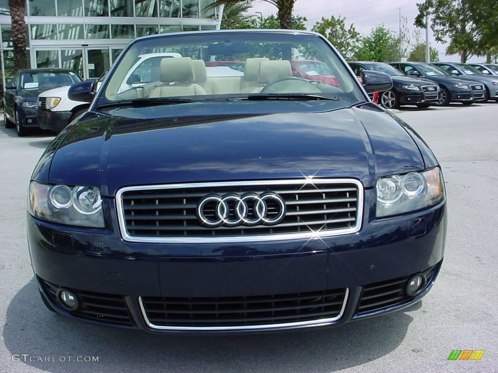 2006 A4 1.8T Cabriolet - Moro Blue Pearl Effect / Beige photo #13