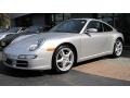 2007 Arctic Silver Metallic Porsche 911 Carrera Coupe  photo #3