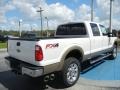 2012 White Platinum Metallic Tri-Coat Ford F350 Super Duty Lariat Crew Cab 4x4  photo #3