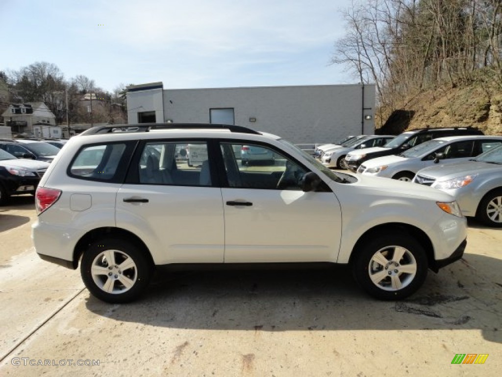 2012 Forester 2.5 X - Satin White Pearl / Platinum photo #4